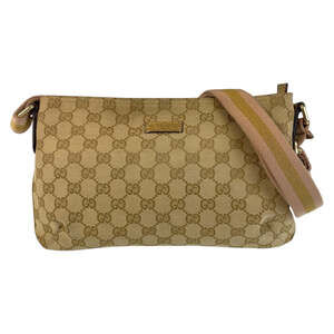 Gucci Web Strap Messenger Bag Gg Canvas #213935G71B